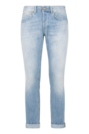 5-pocket straight-leg jeans-0